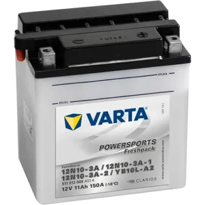 BATERIE MOTO VARTA POWERSPORTS FRESHPACK 11Ah 511 012 009