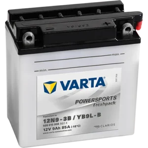 BATERIE MOTO VARTA POWERSPORTS FRESHPACK 9Ah 509 015 008